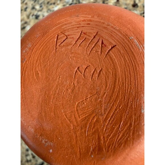 Navajo Art Pottery Vase Terracotta Etched Vintage 6” - Picture 6 of 9